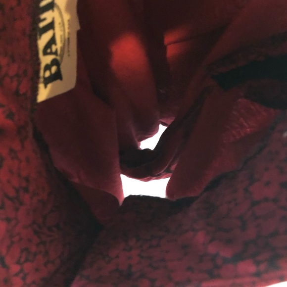 Bait sz m red floral loose shorts belted vintage - Picture 8 of 8